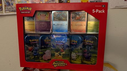 Ascended heroes 5x tins pokemon