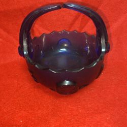 4.5 Inch Imperial Glass Split Handled Basket