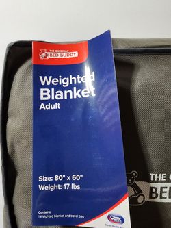 Original Bed Buddy Weighted Blanket, 17 lbs, 80 x 60 inches