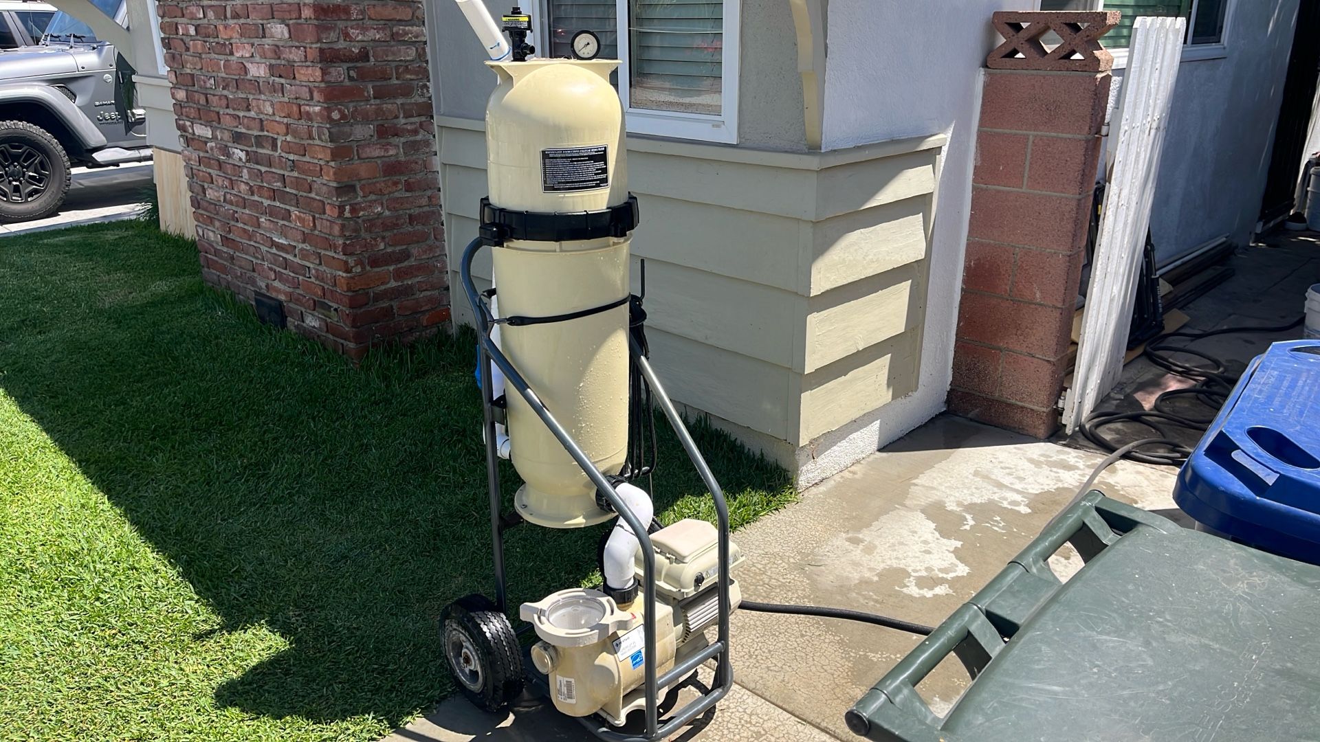 Pool Service Cart Plug In And Ready To Use