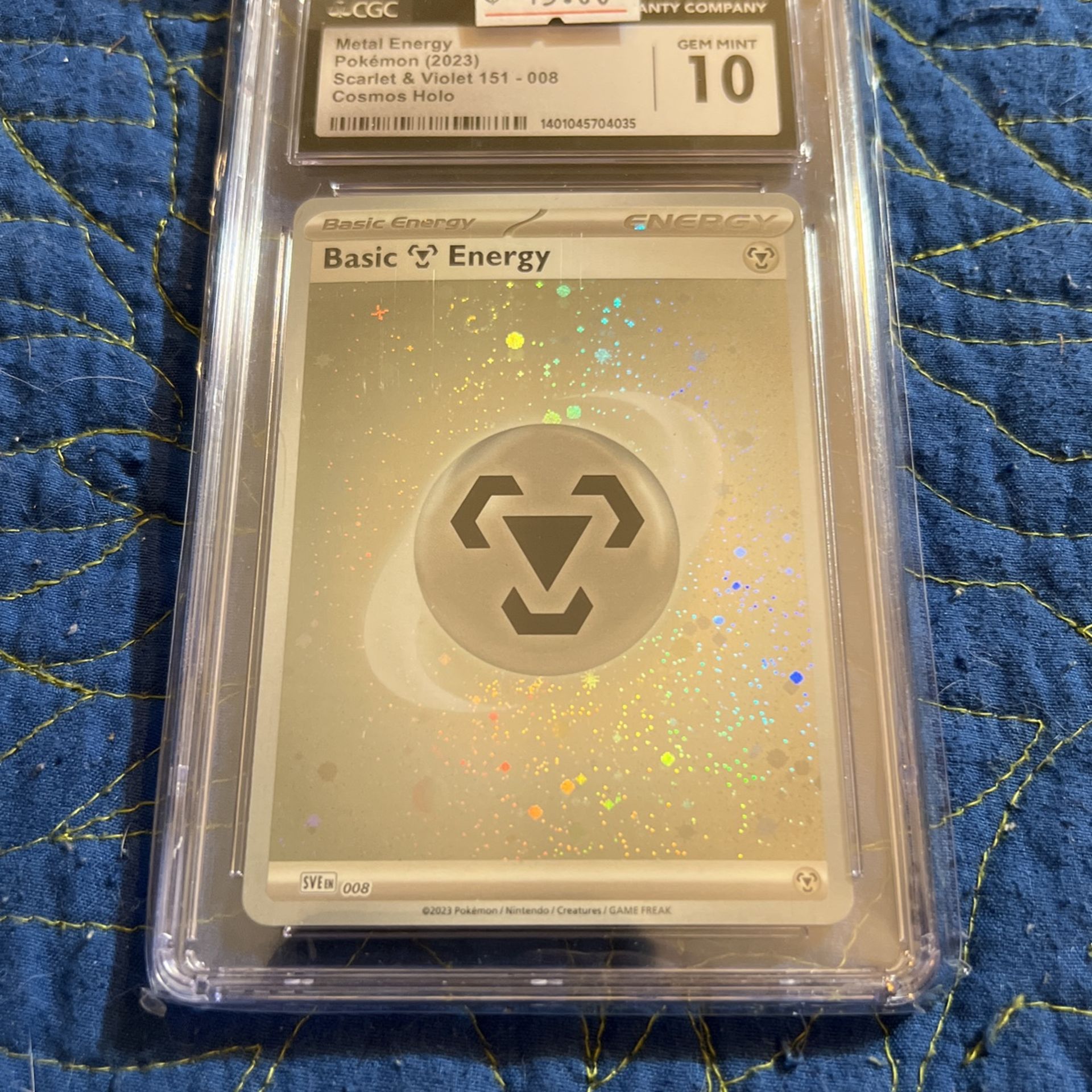 Pokémon TCG Scarlet & Violet 151 / Metal Energy Cosmos Holo 008 / CGC 10 Gem Mint
