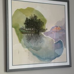 Framed Victoria Rose Park Print