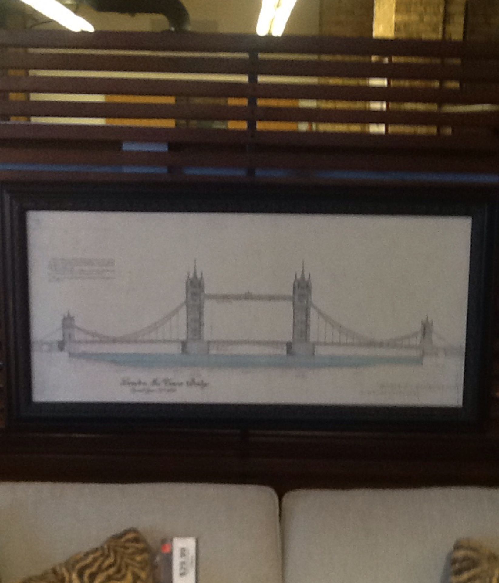 London Bridge Framed Print: 24" by 43"