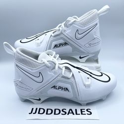Nike Alpha Menace Pro 3 Football Cleats White Black CT6649-109 Men’s Sizes