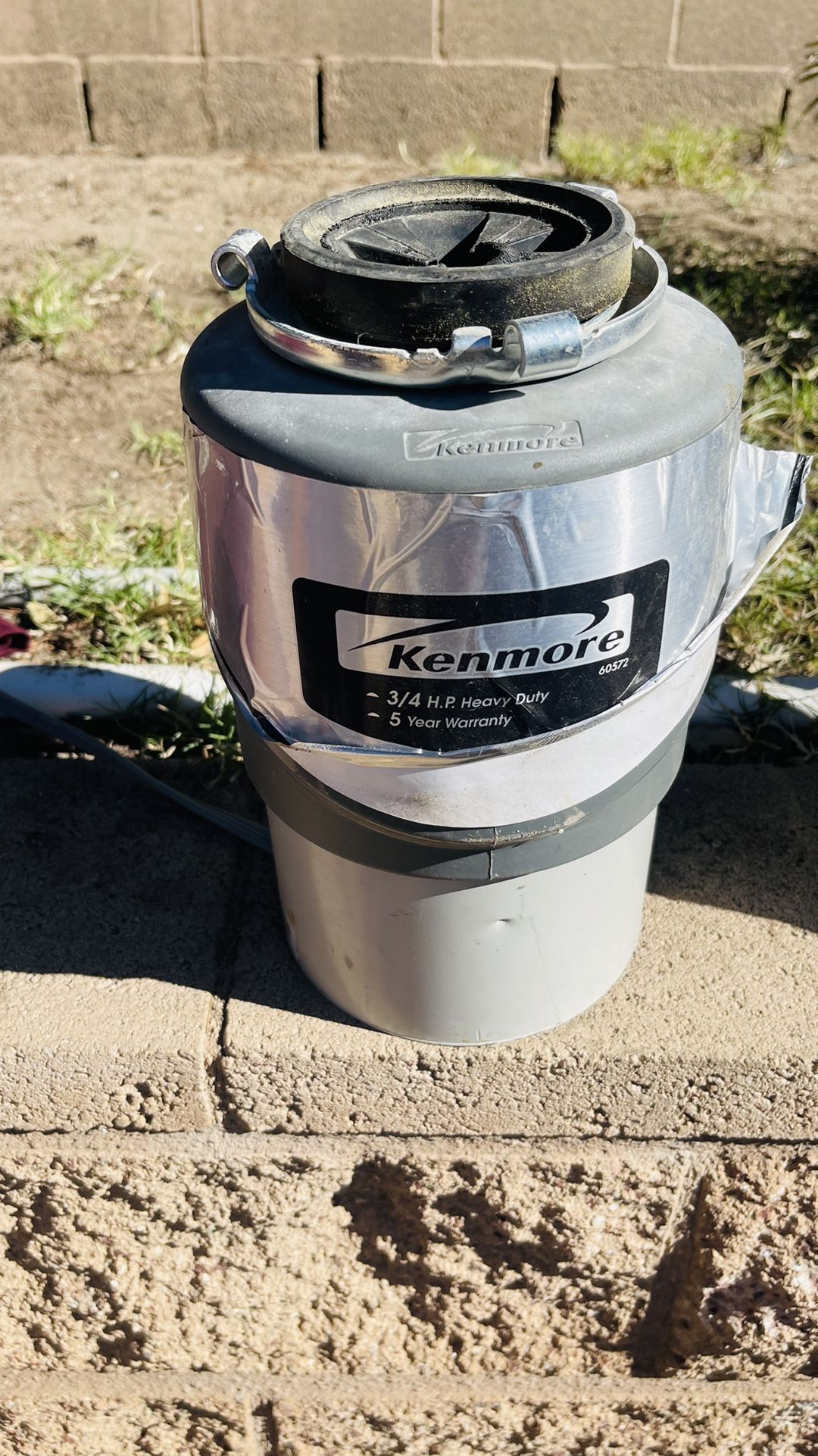 Kenmore 3 4 hp heavy duty food waste garbage disposer disposal 60572