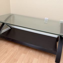 Glass Top Coffee Table 