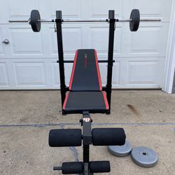 Bench Press With Bar And Weight
