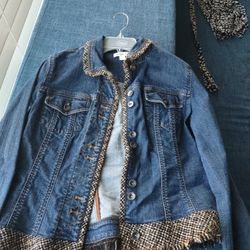 Vintage Women's Coldwater Creek Jean Jacket 