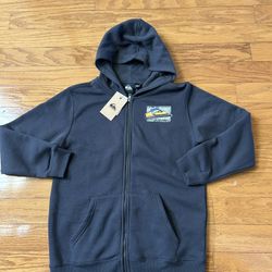 NWT Quiksilver boys full zip hoodies jacket size L 14/16