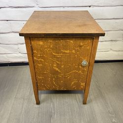 Tiger Oak Phonograph Music Cabinet