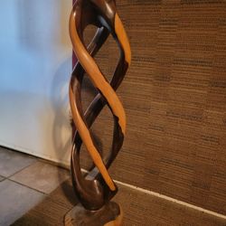 Beautifully Unique Wooden Statue!  