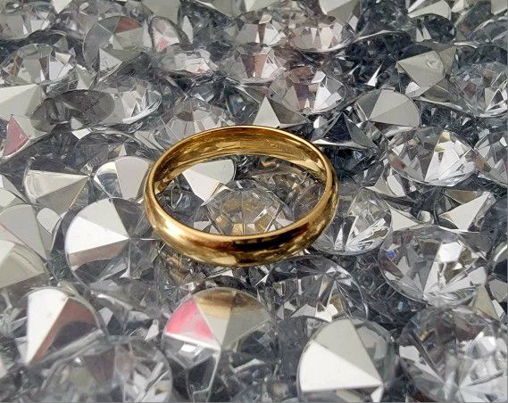 New 14k Gold Wedding Ring Real 