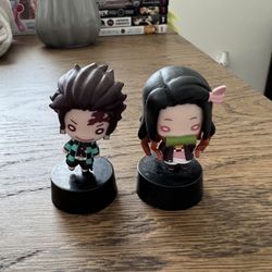 Haikyu! and Demon Slayer figurines