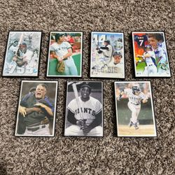 Sports Framed Print Lot Reggie Jackson John Elway Baseball Football 7 Pieces