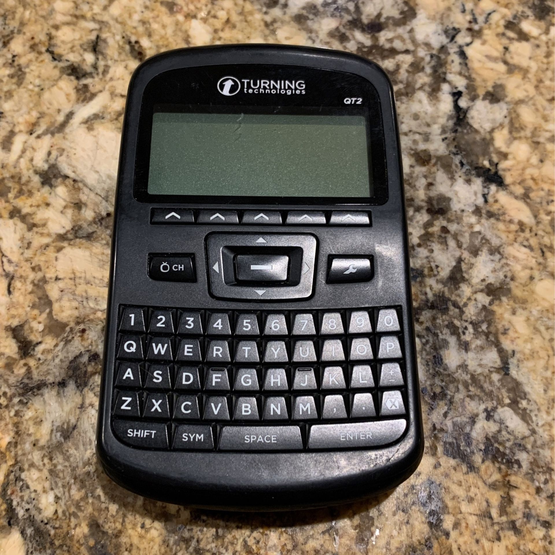 TURNING TECHNOLOGIES RESPONSE CARD QT2 RCQR 02 CLICKER QWERTY