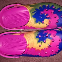 Men's Tye Dye Crocs 