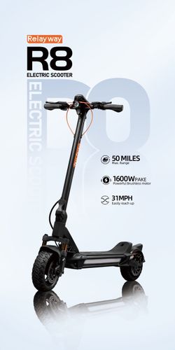 CunFon RS300 Electric Scooter 500W Top speed: about 19 mph Range: around 25 mile