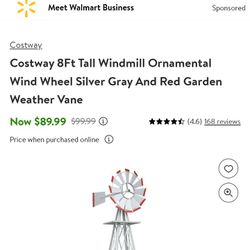 8ft Windmill Ornamental Armed New $80