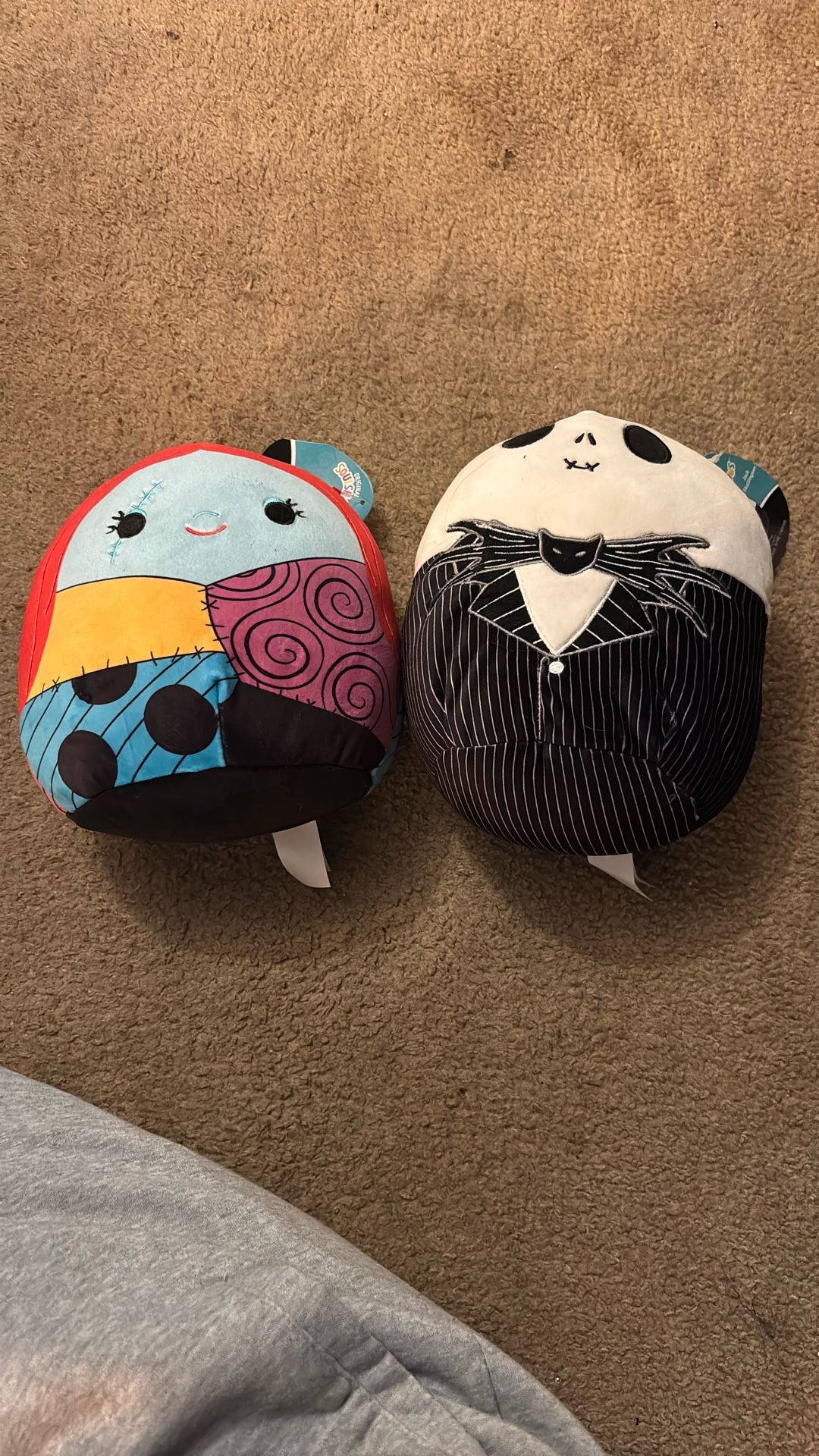 Jack Skellington and Sally Squishmallow set