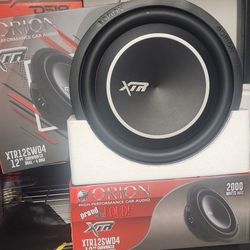 New!! Orion XTR 12" Shallow Subwoofer 