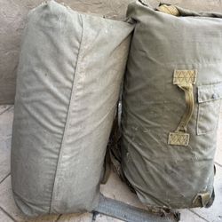2 Army Duffle Bags Free