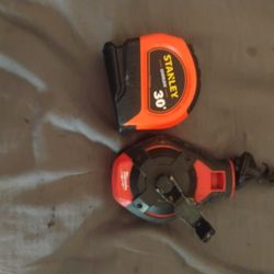 Measuring Tape Brand New Chalk Line Brand New Milwaukee