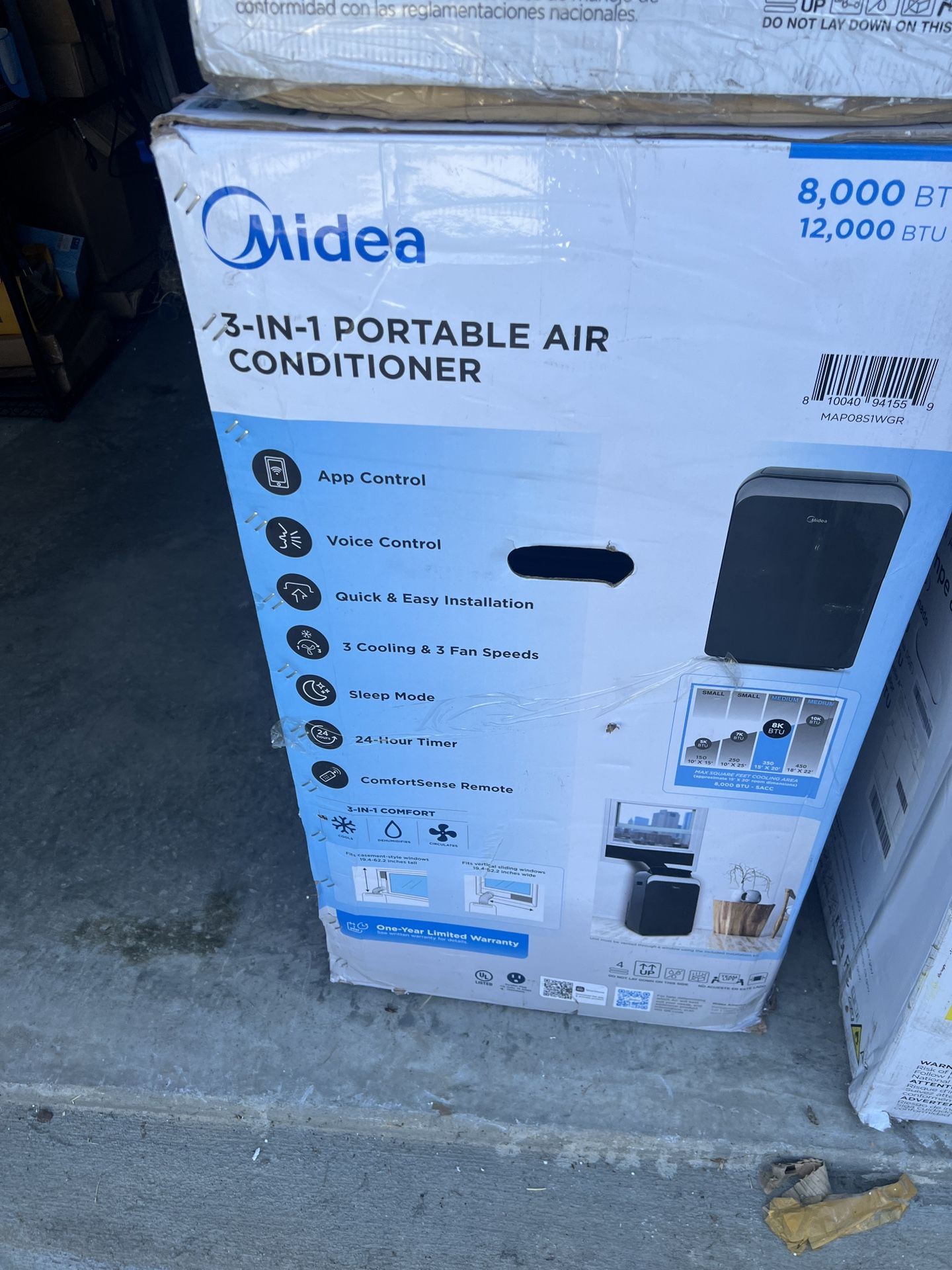 Portable Air Conditioner 12,000 BTU With WiFi And Remote New