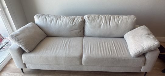 Mid century sofa- 84.3″ W × 32.7″ D × 32.7″ H