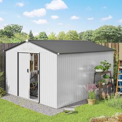 11x9 METAL SHED WITH FOUNDATION KIT