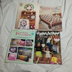 4 Vintage Magazines With Patterns 