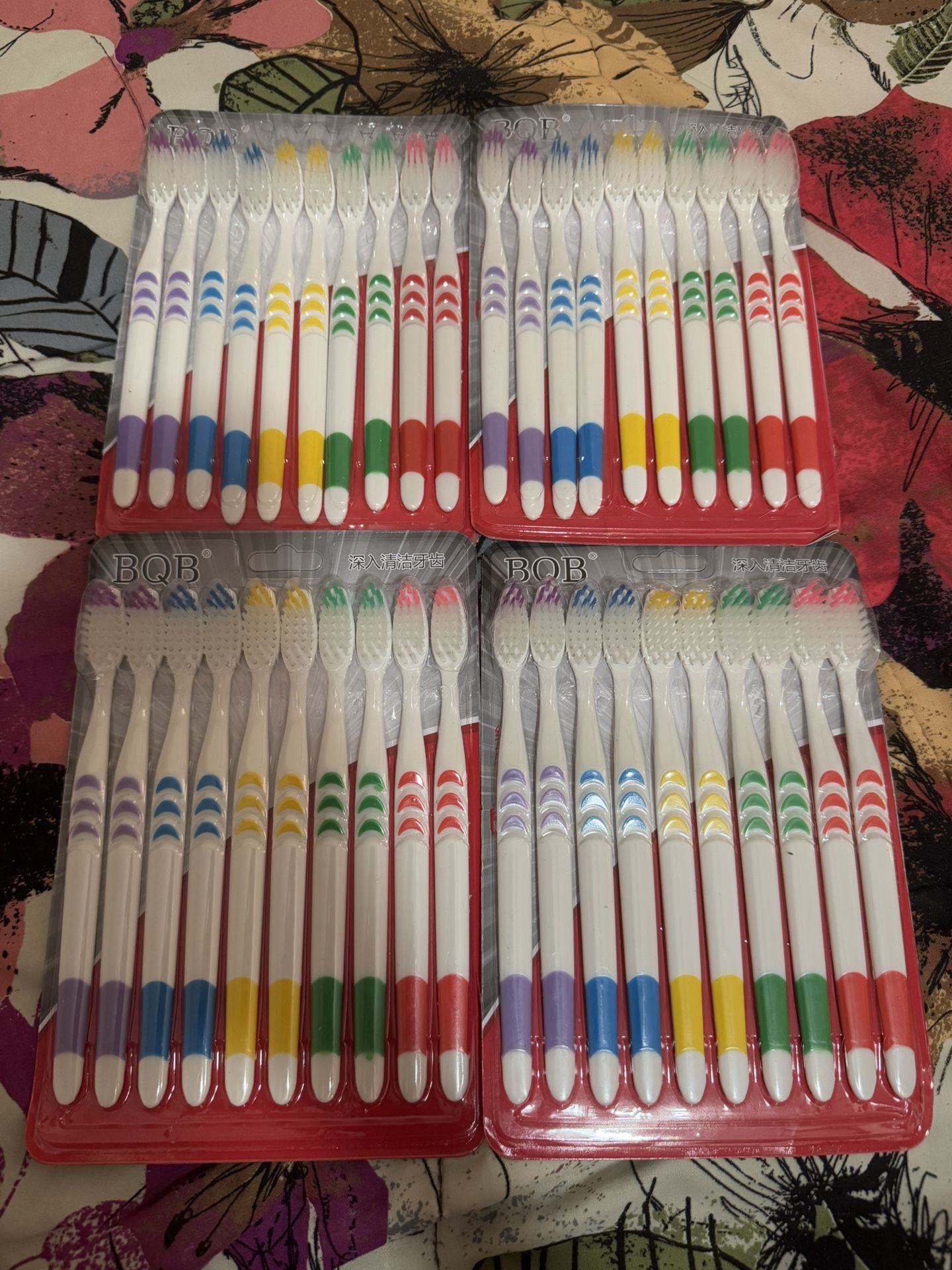 Pack Of 10 Pcs Soft Toothbrush 🪥 5 Colors Brand New Full Sealed For Sale