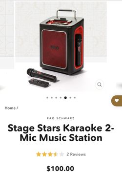 FAO Karaoke Mic Music Station