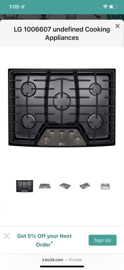 LG Black stainless LCG3011BD 30” Cooktop Range Stove Countertop Mounted 2021 Model Brand New