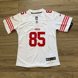Women’s San Francisco 49ers George Kittle White Stitched Jersey 