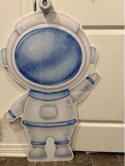 Astronaut Spaceman, decoration blue pastels baby shower party