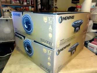 I Have Two Of Them Only Brand New Memphis Audio Since 1965, PRXS1024 10" Shallow Subwoofer Dual Voice Coil 2 Ohms Or 4 Ohms 350 Watts RMS Power 700 Wa