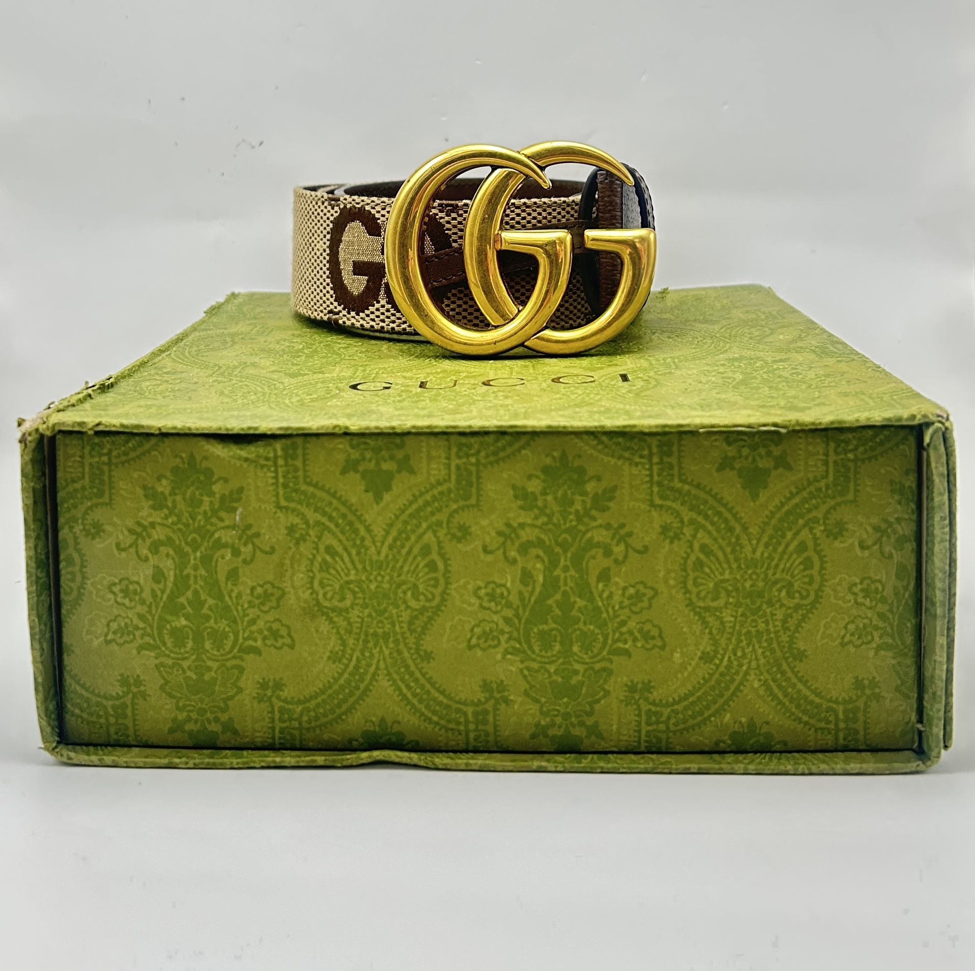 Jumbo GG Canvas Belt 80.32 400593