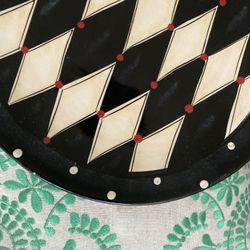 Cool Chess Pattern Black And White Plate