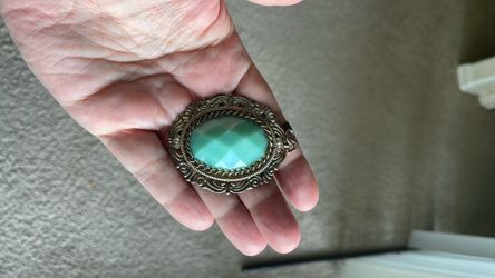 Bohemian vintage Jade pendant 2 inches long