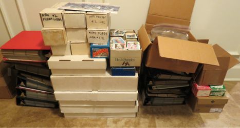 Huge Baseball Card Collection For Sale over 40,000 Cards Football too!