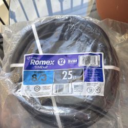 25 ft. 8/3 Stranded Romex SIMpull CU NM-B W/G Wire