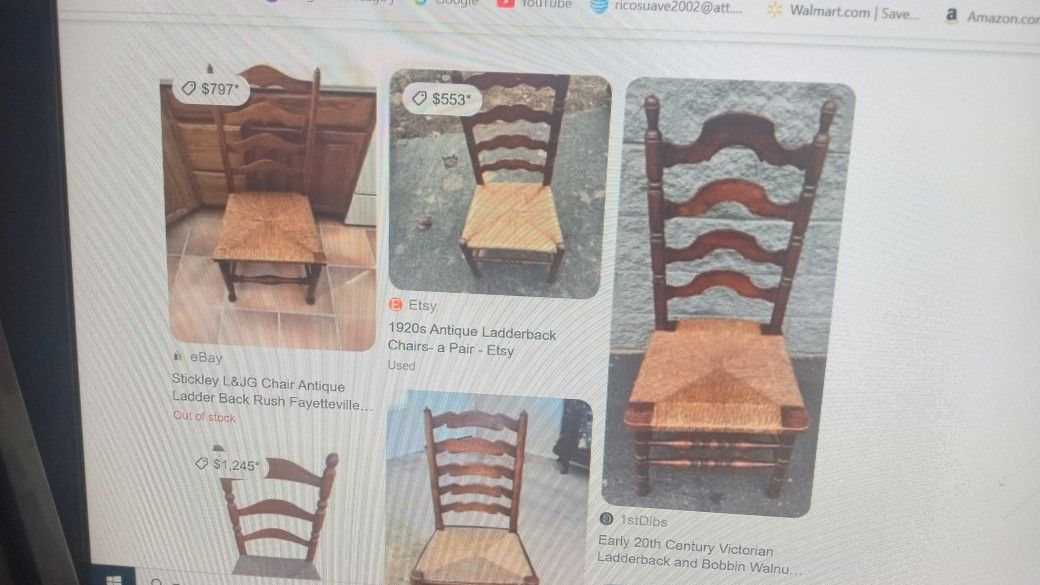 1920s Antique Ladder back Chair