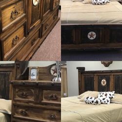 King Size Western Bed Set 