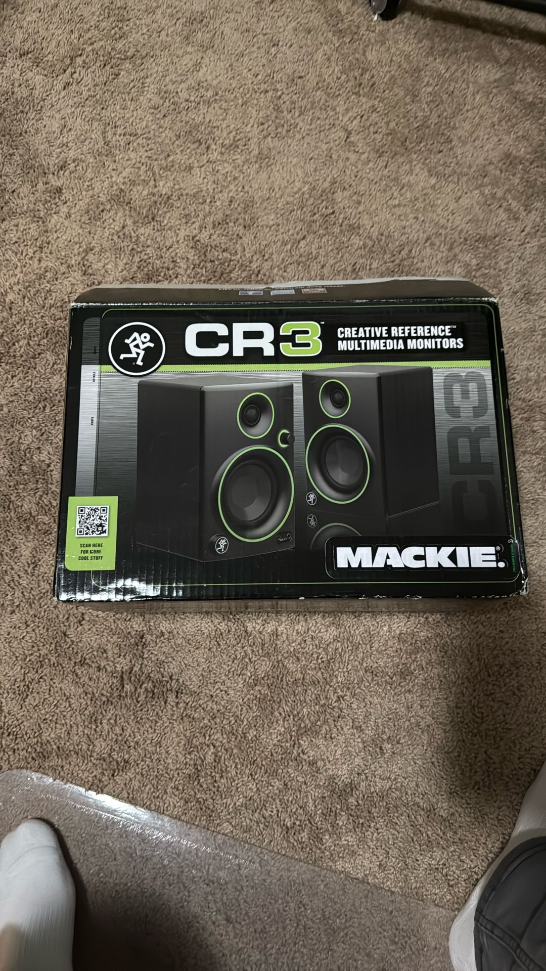 Speakers - Mackie CR3 3.5" Creative Reference Powered Studio Monitors with Tone Knob and Location Switch