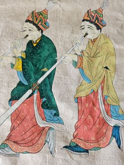 Authentic Tibetan Folk Art Painting by Chomphel Norpa