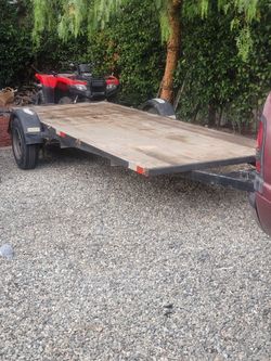 Flatbed Single Axle Trailer 16ft long × 5ft