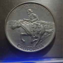 Silver Pony Express Coin 