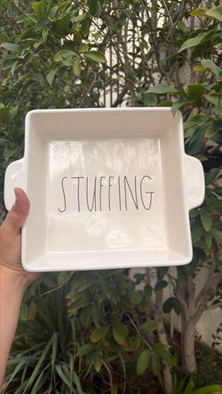 Rae Dunn STUFFING Ceramic Baking Dish