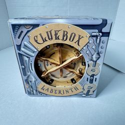 Brand New In Box  iDventure Cluebox  Cambridge  Acrylic Clear Walls Escape Room  Wooden  3D Maze  Puzzle Metal Marbles 