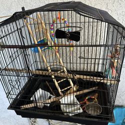 Bird Cage Stand Heater Toys
